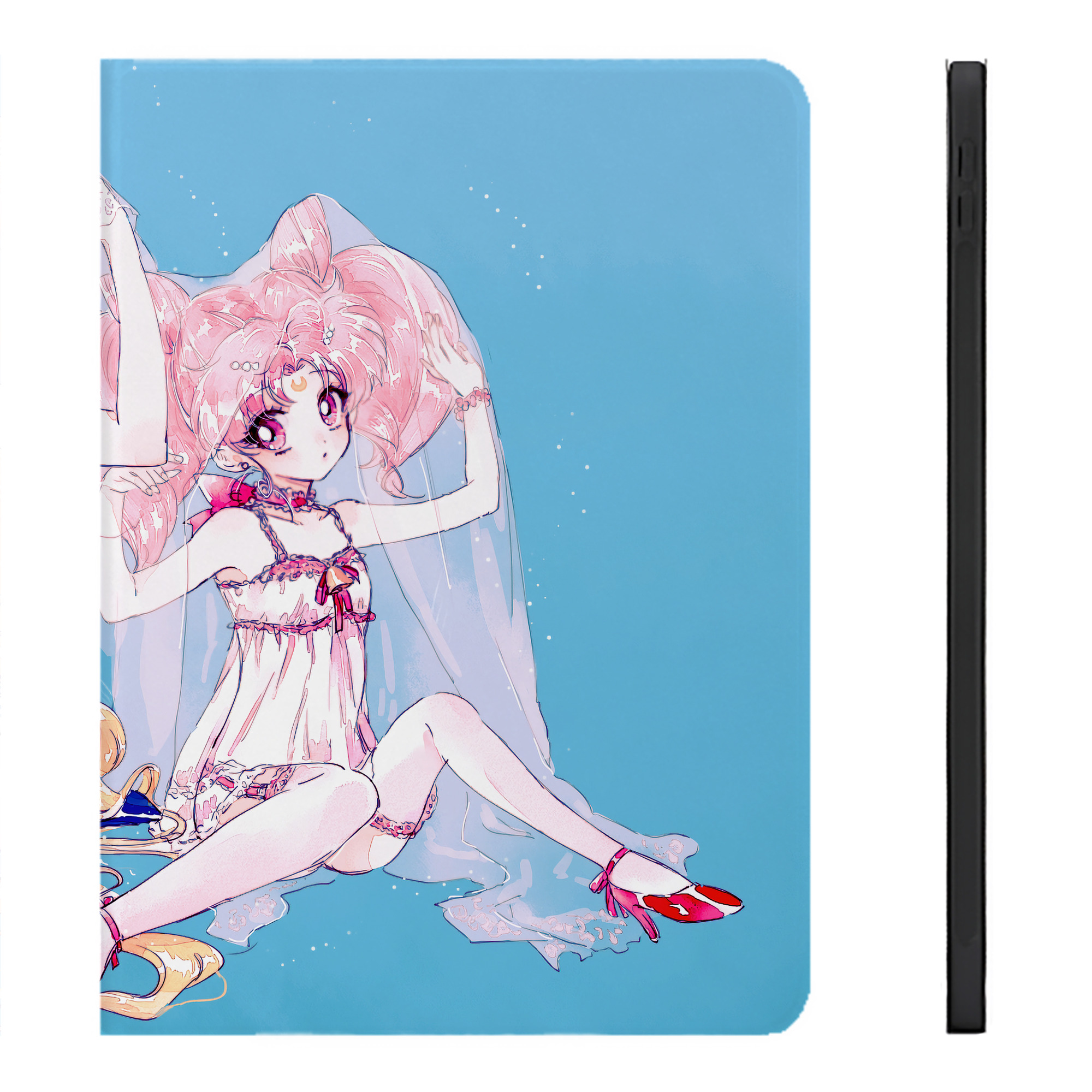 （画像用） 美少女戦士セーラームーン Sailor Moon IPadケース ペンホルダー付き ブックスタイルデザイン